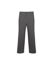 BRUNELLO CUCINELLI WOMEN'S GREY WOOL STRAIGHT TROUSERS MSRP 2100 40