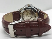 Vintage Seiko 5 Automatic Wrist Watch Red Dial Day/Date 38mm Case Made In Japan