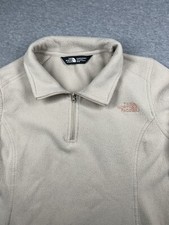 The North Face 1/4 Zip Pullover Sweater Womens Medium M Fleece Jacket Logo