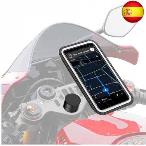 SHAPEHEART, Soporte movil moto deportiva magnético. Universal, impermeable y