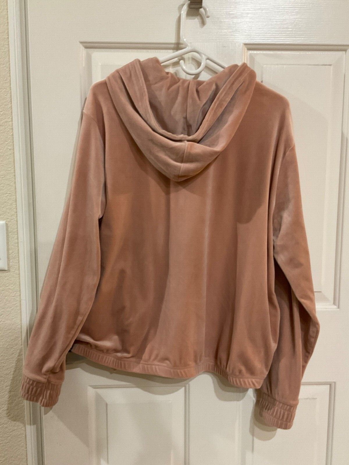 Felpa pullover donna FILA velluto velluto felpa con cappuccio quarto zip taglia XL P