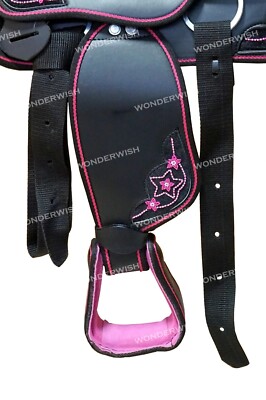 Selle Western Synthétique ASHMIRA Barrel Racing Trail - Tailles 10 à 18 Pouces