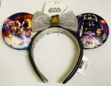 NWT Disney Star Wars The Empire Strikes Back 45th Minnie Mouse Bow Ears Headband