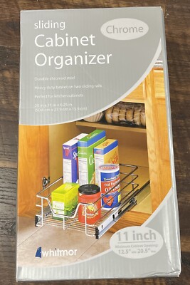 Whitmor sliding Chrome Cabinet Organizer