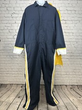 Red Kap Blue Yellow Long Sleeve Costume Band Jumpsuit Zip Up Cape 52R 48X30 