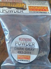 Monroe Models ALL Scales  3111 Weathering Powder  DARK GRAY - NIB