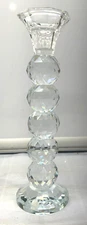 Crystal Glass Faceted Candle Holder Candlestick 7 3/4"  New Sizes Available