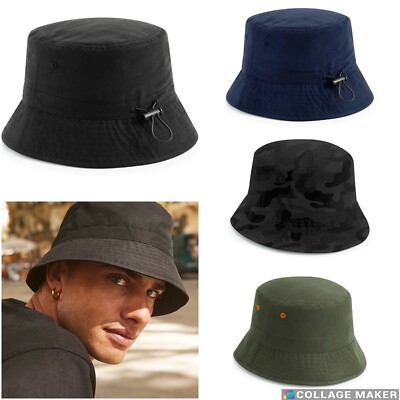 Beechfield Recycled Polyester Bucket Hat CB84R Unisex Anglerhut 2Größen 4Farben
