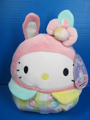 Hello Kitty 10  Easter Bunny Squishmallow 2023 Sanrio Pastel Plush W/Tag