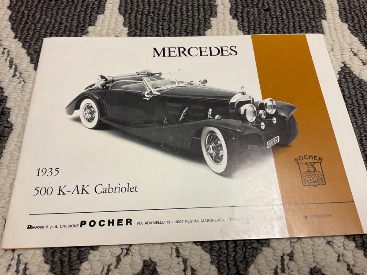 POCHER メルセデスベンツ500K-AK カブリオレ 1/8スケール 未組立 POCHER メルセデスベンツ500K-AK カブリオレ 1/8 POCHER メルセデス
