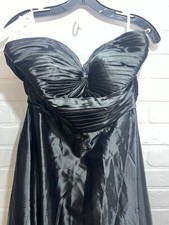 NWT! KMQSY Strapless Sweetheart Neck Ball Gown Long Formal Dress - Black size 6