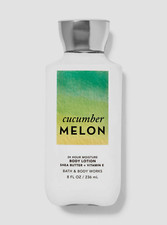 LOT OF 2 - BATH & BODY WORKS 'CUCUMBER MELON' SUPER SMOOTH BODY LOTION - 8oz