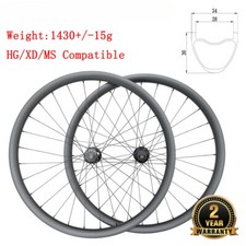 Set ruote carbonio bici 29er MTB XC tubeless clincher senza gancio 6 bulloni mozzi HG XD