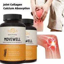 Pain Relief Supplement,MoveWell Joint Support Glucosamine, Turmeric, MSM 120Caps