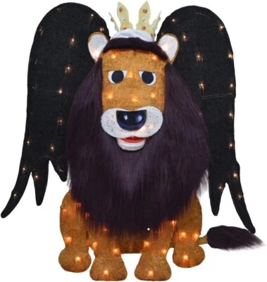 PRODUCTWORKS Rudolph King Moonracer Island of Misfits 2D 32" Tinsel Outdoor Christmas Decor