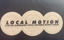 LOCAL MOTION custom surfboards since nineteen seventy seven ** DECAL / STICKER