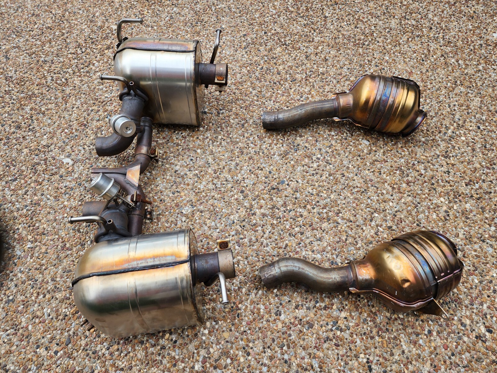 FERRARI 458 OEM GENUINE ORIGINAL COMPLETE EXHAUST SYSTEM WITH PIPE TIPS