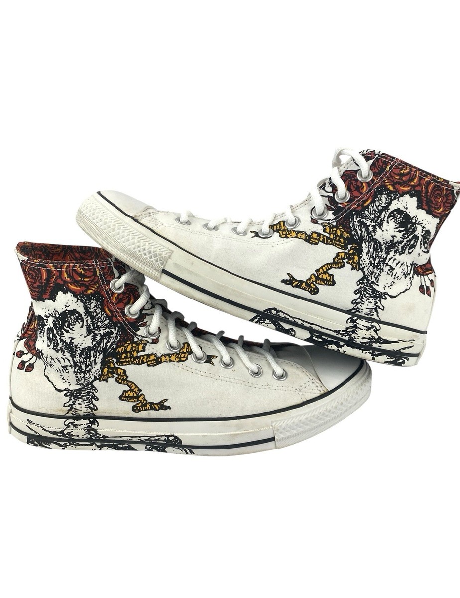 2008 Grateful Dead コンバース　プロモポスター　レア　貴重 Converse Chuck Taylor Hi Grateful Dead Bertha Skulls Roses White