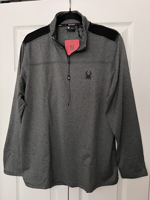 Spyder Active Men s Performance ¼ Zip (Medium, Gray)