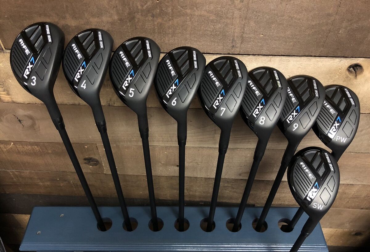 DEMO RH Mens Rife Golf RX7 Hybrid Irons Set #3-SW Reg Flex DEMO RH Mens Rife Golf RX7 Hybrid Irons Set #3-SW Reg Flex