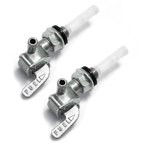 2Pcs ON/OFF Shut Off Valve Gas Fuel Tank Pump Petcock Switch Gasoline ...