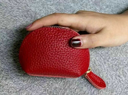 Genuine Leather Coin Purse,Change Purse With Zipper,Soft Leather Coin Pouch - Picture 6 of 10