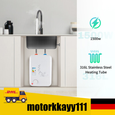 Kleinspeicher druckfest Warmwasser Elektro Boiler Speicher Untertisch 7 Liter