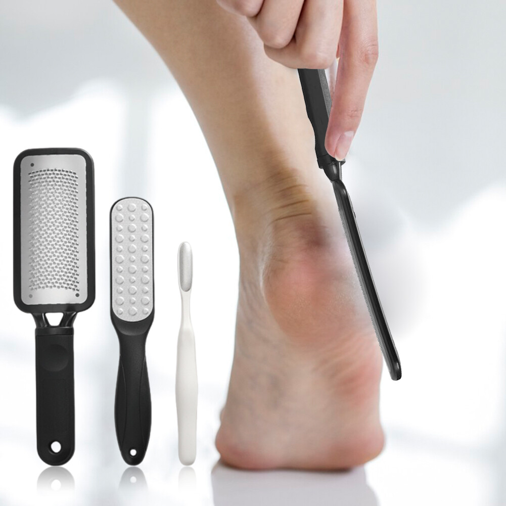 3pcs Ergonomic Dry Wet Dead Skin Cracked Heel Foot Rasp File Home ...