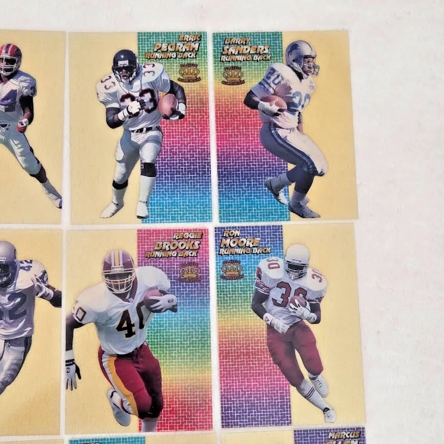 Crystalline Collection 1994 Pacific Football 1-20 CONJUNTO COMPLETO *Print Run 7.000* - Imagem 4 de 4