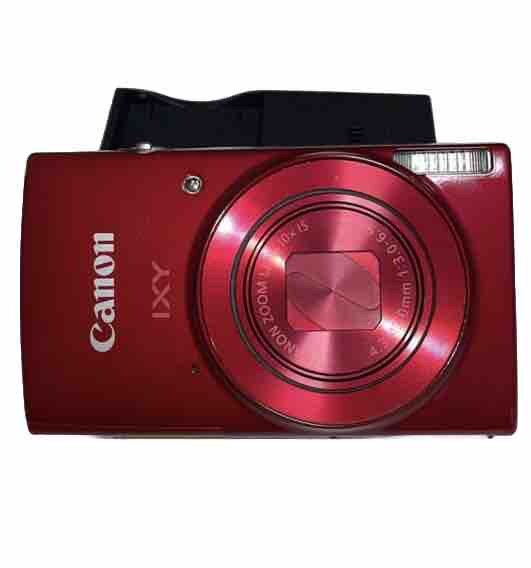 Canon IXY 190 RE digital camera Red W/Battery, Charger Made In