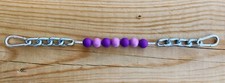 BRAND NEW Purple  Purple Shimmer Beaded Curb Strap by ALW Equine