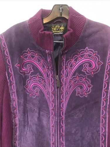 Vintage Bob Mackie Wearable Art Suede 