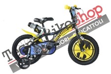 Bici per Bambino Bicicletta Dino Bikes Batman - Taglia 16" Pollici