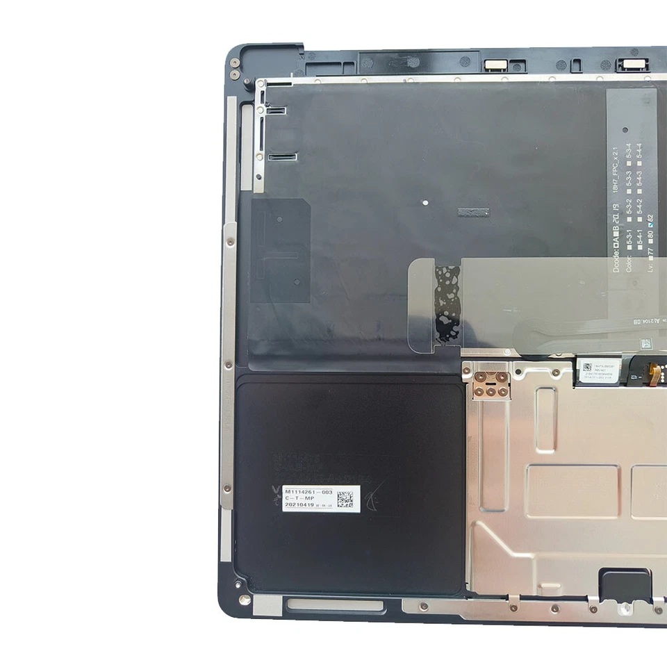 New For Microsoft Surface Black 3 4 13.5" 1951 Palmrest Keyboard Touchpad US - Image 3 of 4