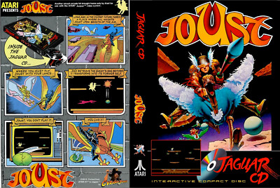 Atari Jaguar CD Game Joust (Atari ST port) in FULL Color DVD case