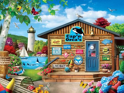 MasterPieces Memory Lane - Cap n Orca s 300 Piece Jigsaw Puzzle By Alan Giana