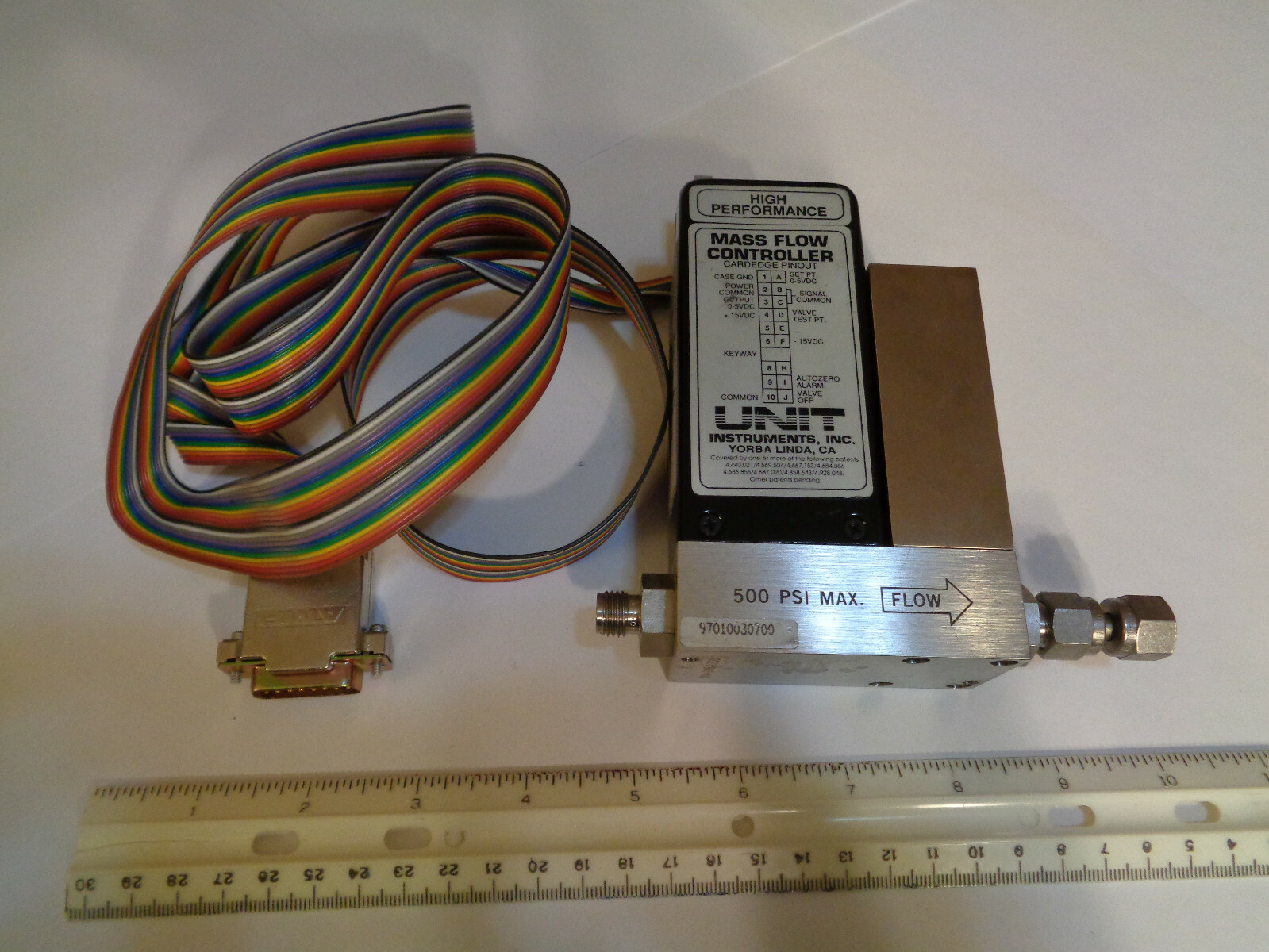 Unit Instruments UFC1100A with DB15 Ribbon Cable & Swagelok Fittings