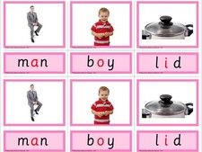 PINK SERIES  Montessori Activity - Three Parts Cards  Educational Material