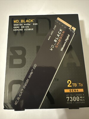 WD_BLACK 2TB SN850X NVMe Internal Gaming SSD Solid State Drives-Gen4 PCIe, M.2