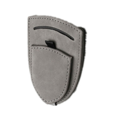 Car Sun Visor Glasses Clip Holder Gray Fit For Sunglasses Eyeglass Ticket Card