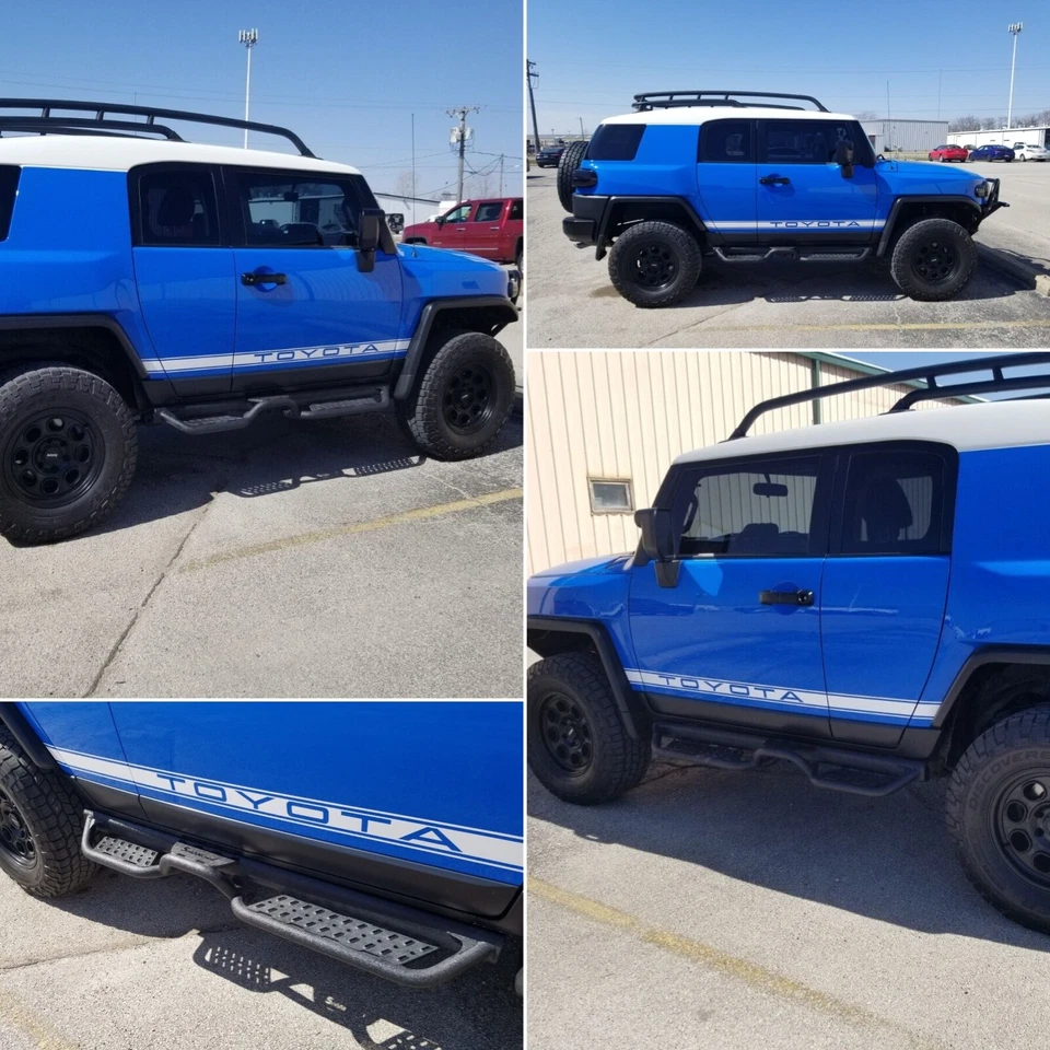 BDK FIT 2007-2014 Toyota FJ Cruiser SUV Running Boards Drop Side Steps Nerf Bars Foto 2 de 4