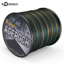 8 Strands 100M-2000M Camo Green 6LB-300LB PE Dynema Braided Fishing Line Thread