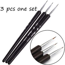 Professional Nail Art Brush Pen,Detailer,Liner,Set of 3 pcs,Useful,Practical,US