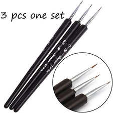 Professional Nail Art Brush Pen,Detailer,Liner,Set of 3 pcs,Useful,Practical,US