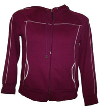 Danskin Now Hooded LS Full Zip Jacket Purple Women's L