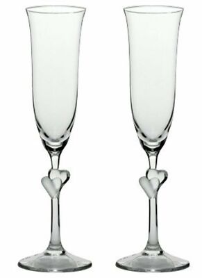 Sektkelche L`Amour 2 Sektgläser mit weißem Herz Sektglas Geschenkkarton Stölzle