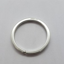 925 Sterling Silver Split Ring Keyring Key Ch...