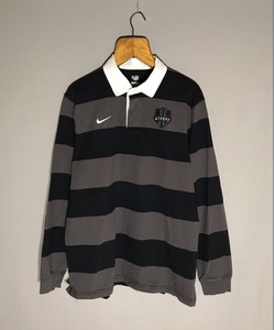 NIKE vintage Rugby Striped Polo Sweatshirt sz XL | eBay