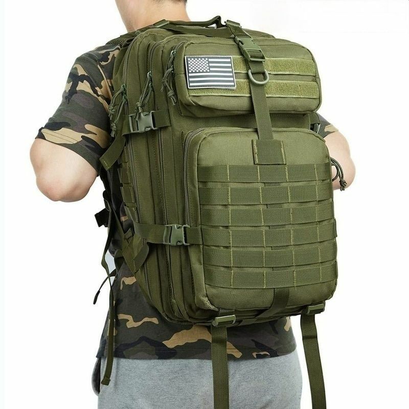 Backpack 50L 1000D Nylon Waterproof Hunting Bag Outdoor Rucksack