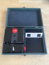 Vtg Stereo Realist 3D Slide Viewer W/ Case, Battery Powered Red Button - Tested